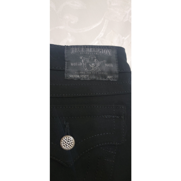 NWOT Women's True Religion Black Jeans Size 24 - Picture 6 of 7